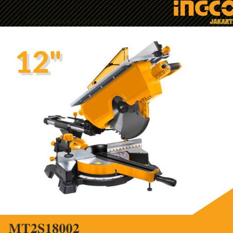 Miter Saw Mitre Table Saw Sliding 12" Inch Combo 2In1 Ingco Mt2S18002 Storsilfia