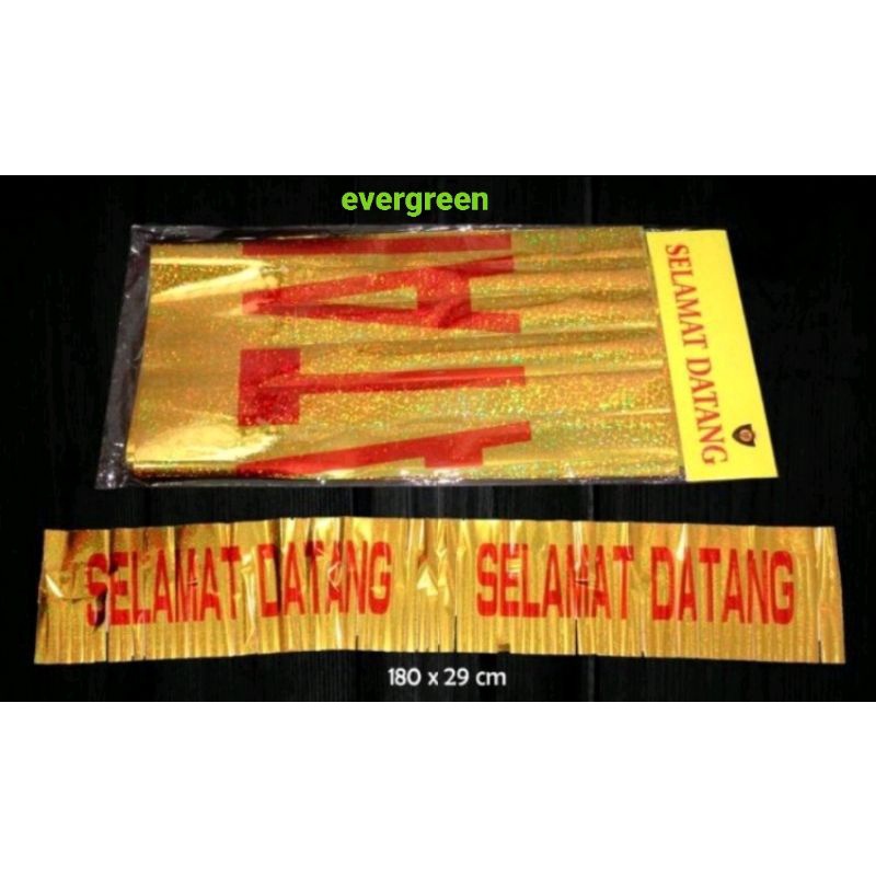 Banner Rumbai Selamat Datang | Banner Selamat Datang
