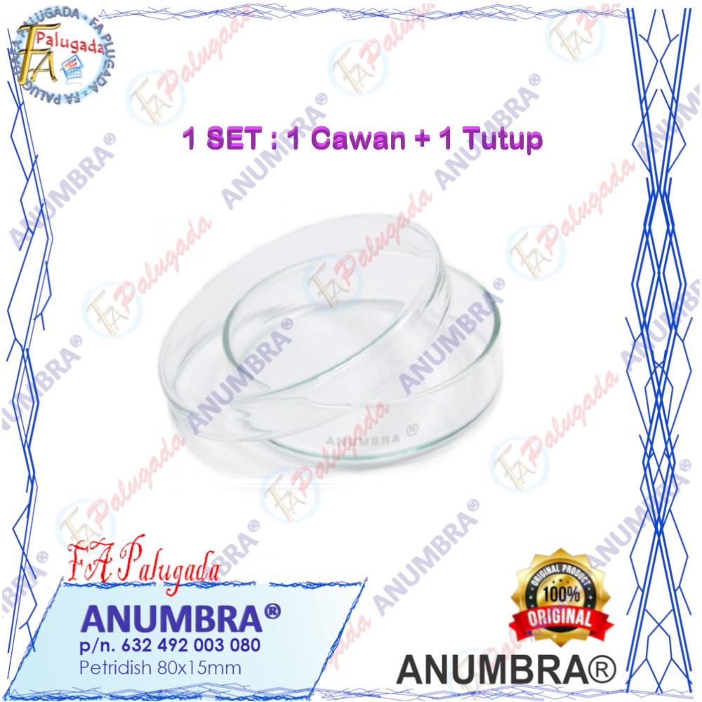 ANUMBRA Petridish 80x15mm (cawan petri)