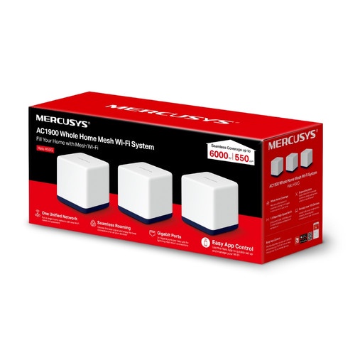 Mercusys HALO-H50G-3 3Pack AC1900 Whole Home Mesh WIiFi System Halo H50G M