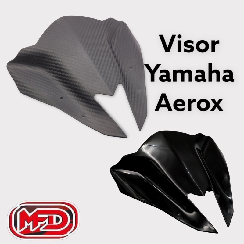 visor windshield aerox hitam dan karbon carbon model batman