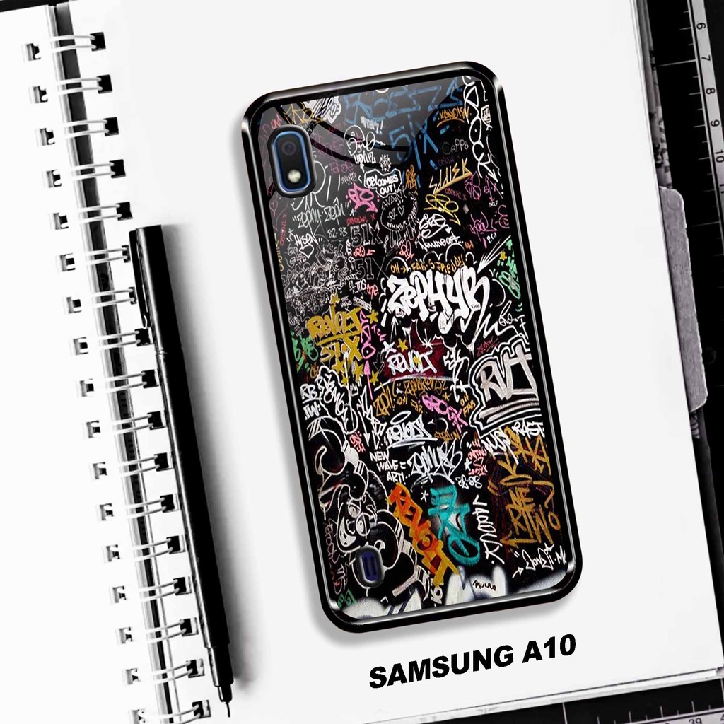 Case Samsung A10 - Case Kaca Samsung A10 - MOTIF GRVTY - [ UC-18 ] - Case Samsung A10 TERBARU - Case