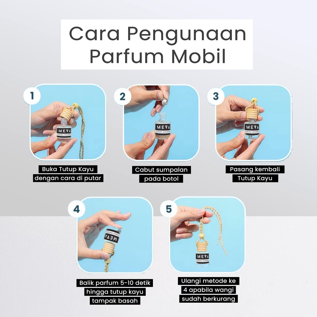 MEVARFUME | Parfum Pengharum Mobil Gantung dan Ruangan Mewah Aroma terapi 10ml