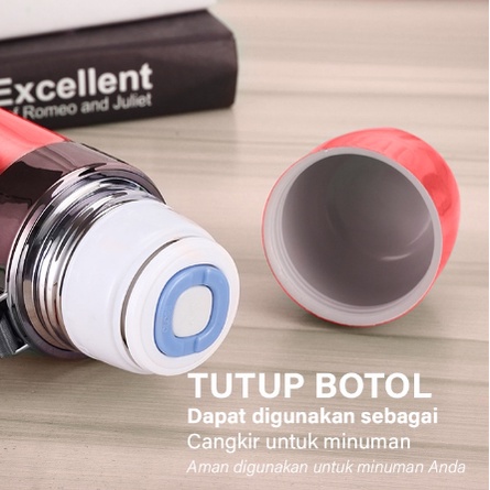 thermos kancing thernos aesthetic Thermos Tumbler Termos Air Panas dan dingin 304 stainless Vacuum Flask Botol Minum 6245