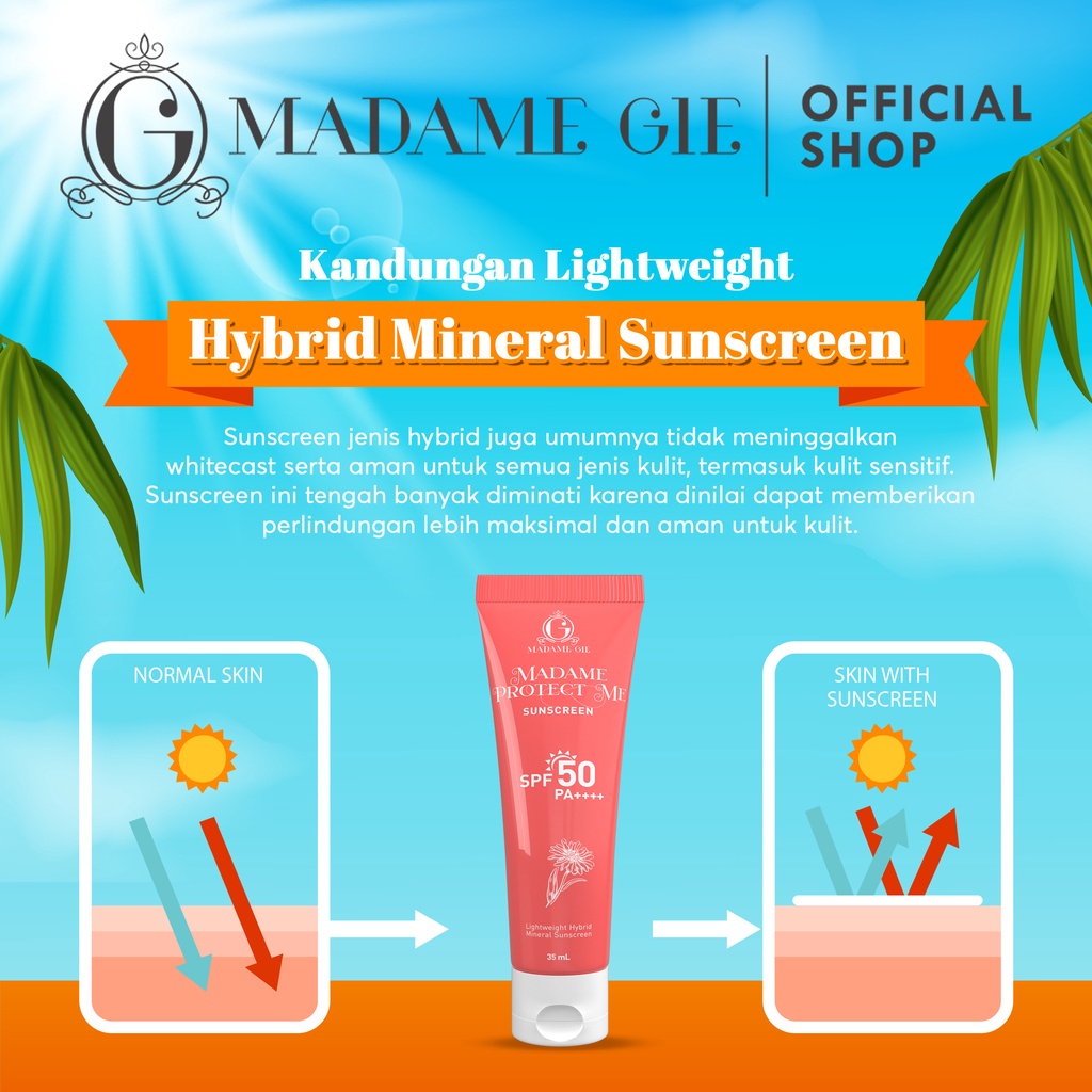 Madame gie protect me sunscreen spf 50 35ml