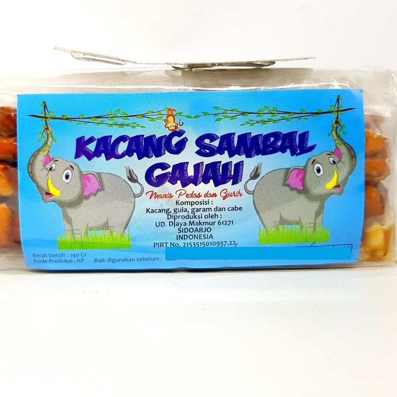 

☑ GAJAH KACANG SAMBAL 140gr | SAMBEL GULA ASLI TANAH KHAS SURABAYA PEDAS PEDES MURAH TERMURAH ㆃ