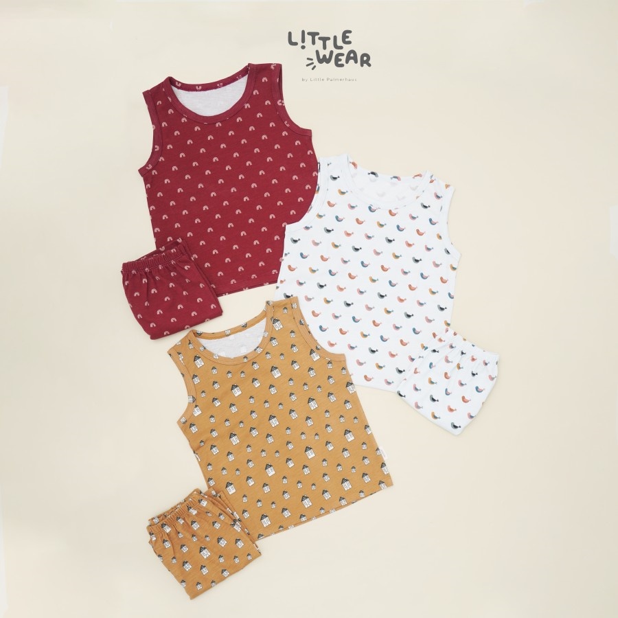 [TOMS] [1-5 Tahun] LITTLE PALMERHAUS (1stel) LITTLE WEAR Kids Sleeveless ( Stelan Baju Kutung Anak )