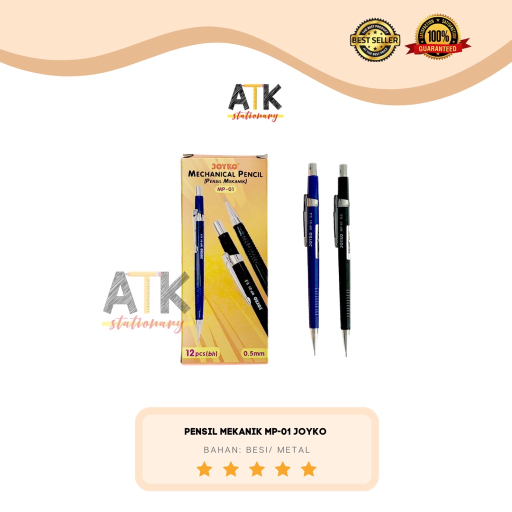 

Pensil Mekanik Joyko Metal Tip 0.5 mm MP-01 atk