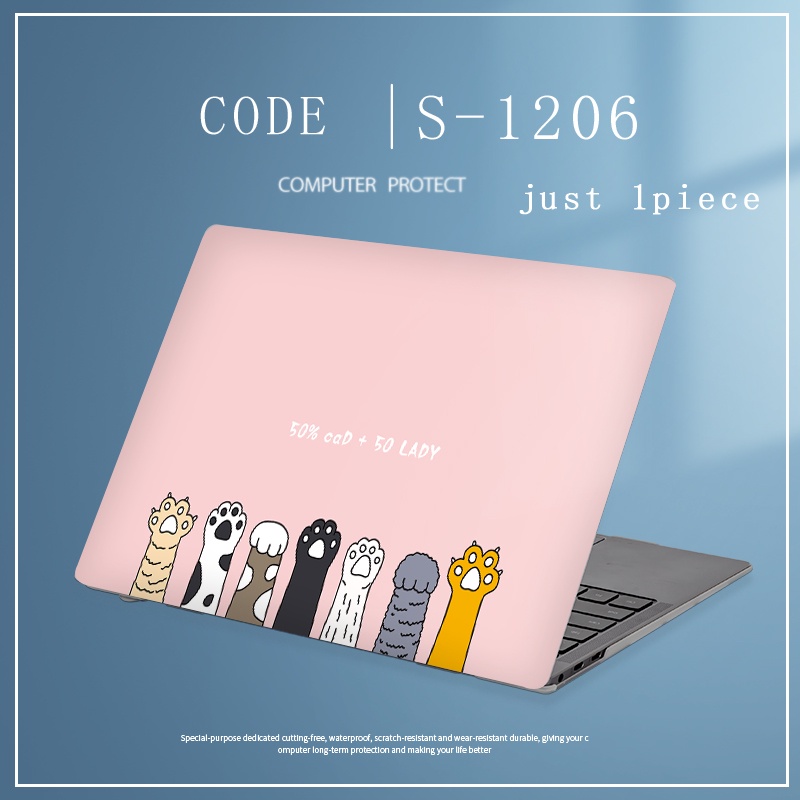 1pc Universal Custom Stiker Laptop Motif Doraemon Decal Untuk Lenovo Ideapad 320S-14 YOGA 940 S340-15IIL 12 13 14 15.6 Inci Netebook Pelindung Kulit Cover Case LGBT Pride Skins