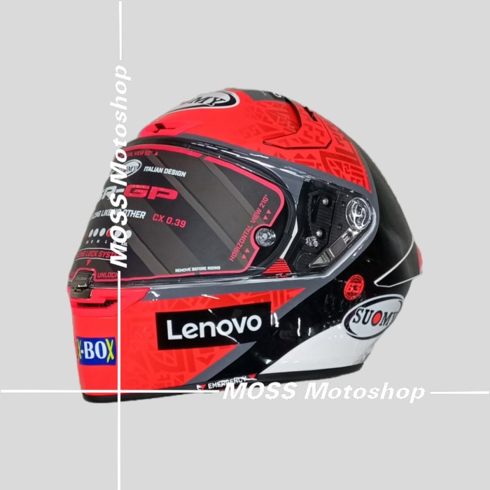 Helm SUOMY SR GP BAGNAIA REP 2022 WITH SPONSOR || Original Product