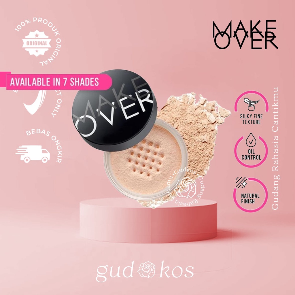 MAKE OVER Silky Smooth Translucent Powder | Bedak Tabur