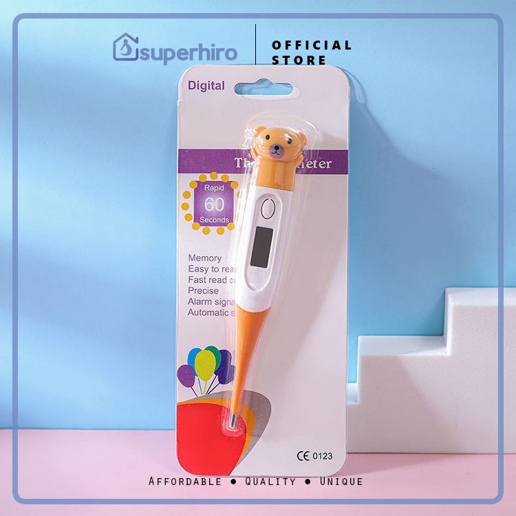 Termometer Digital Karakter Baby Thermometer Ujung Lentur Bayi Anak