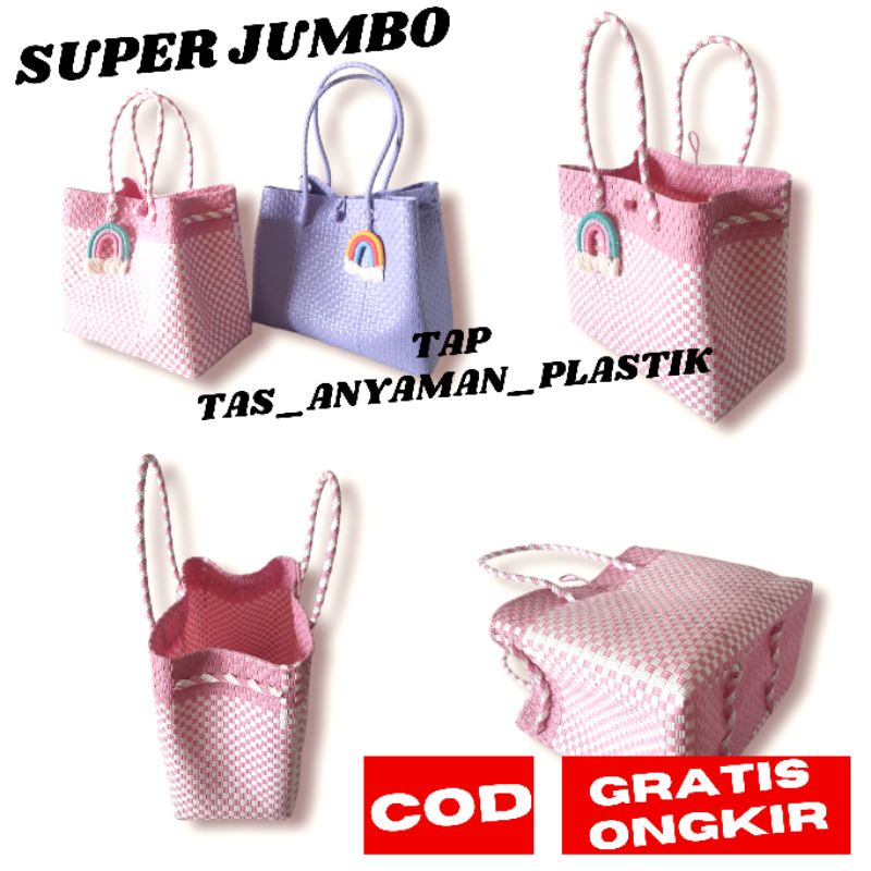 Tas Anyaman Plastik Tas Jali Jali Premium Size Jumbo