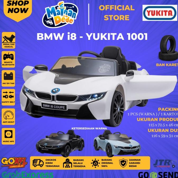 Mainan Anak Mobil Aki UK 786 BMW i8 COUPE stock ada