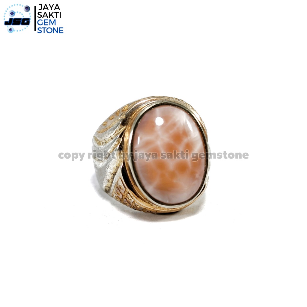 Natural Batu Akik Thomsonite Tumpang Hanoman TH11
