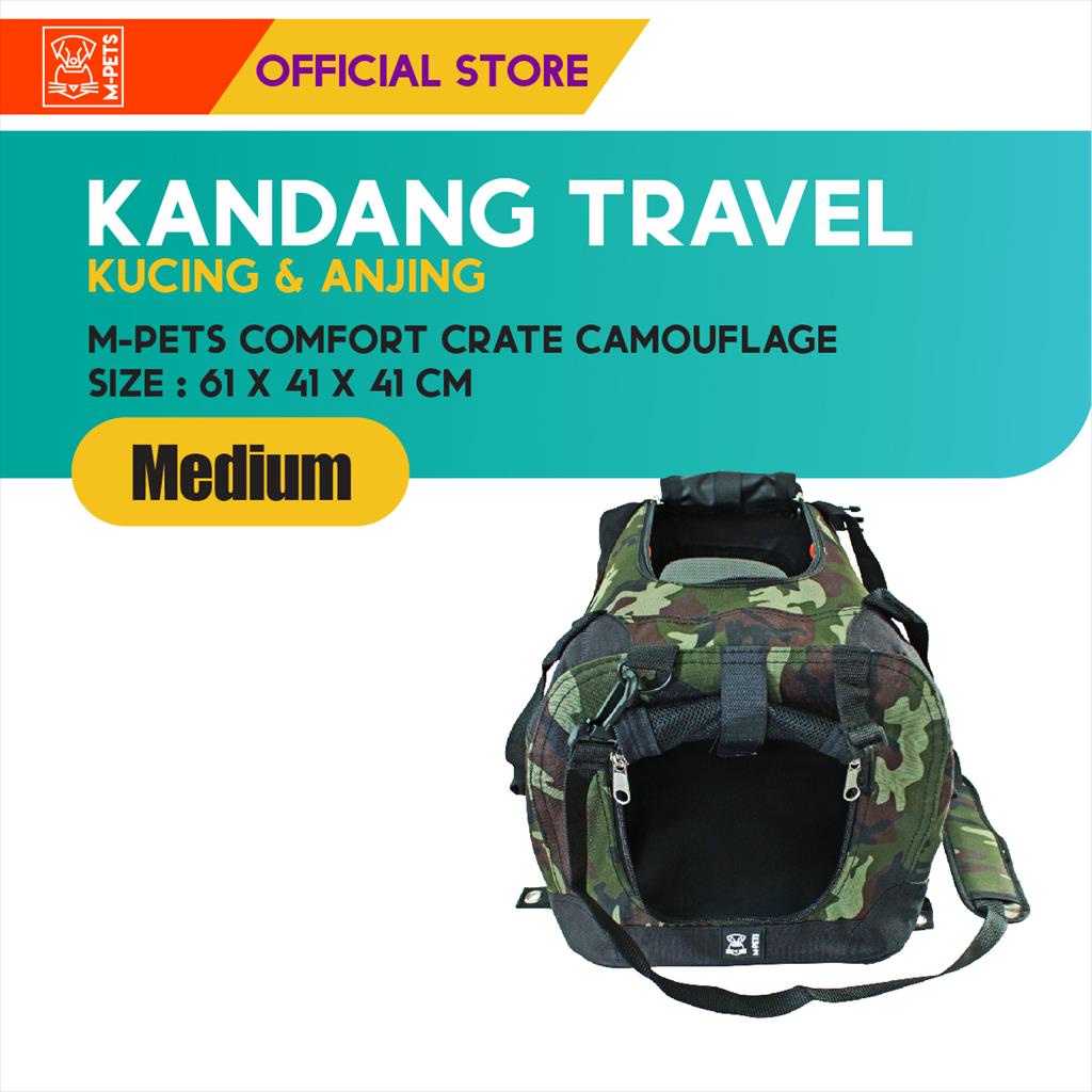 M-Pets Comfort Crate Size M / Kandang Travel Rangka Besi