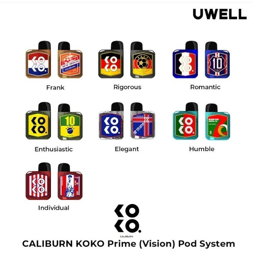 VAPOOR VAPEE UWELL KOKO PRIME WORLD CUP EDITION