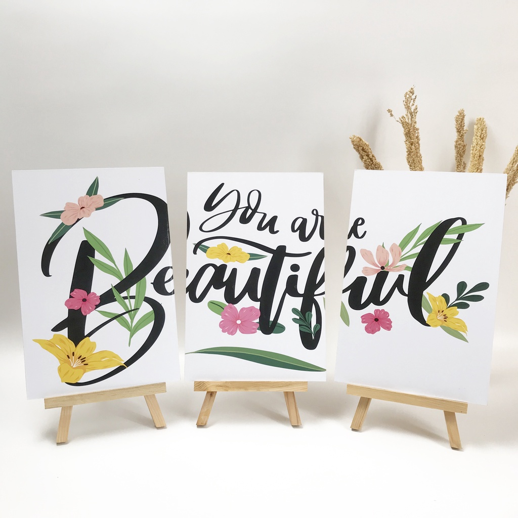 BEAUTIFULL MOOD HIASAN DINDING WALL DECOR PAJANGAN POSTER DEKORASI KAMAR RUMAH