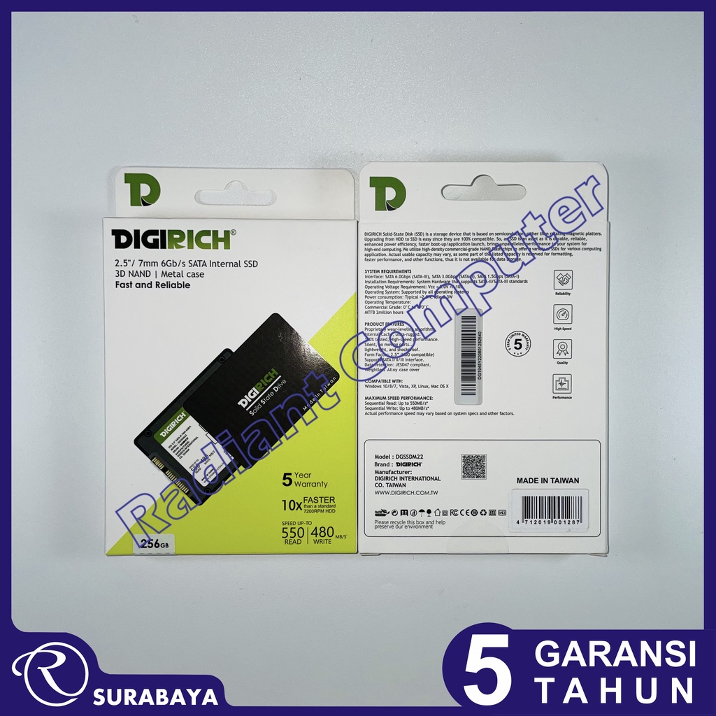 SSD DigiRich 256 GB