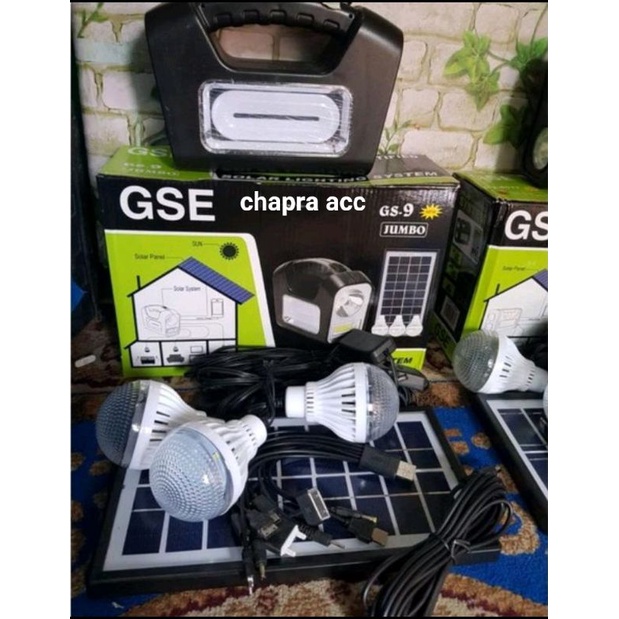 TERBARU LAMPU SOLAR LIGHTING SYSTEM GSE GS-7/GS-9/GS-117/GSE-999