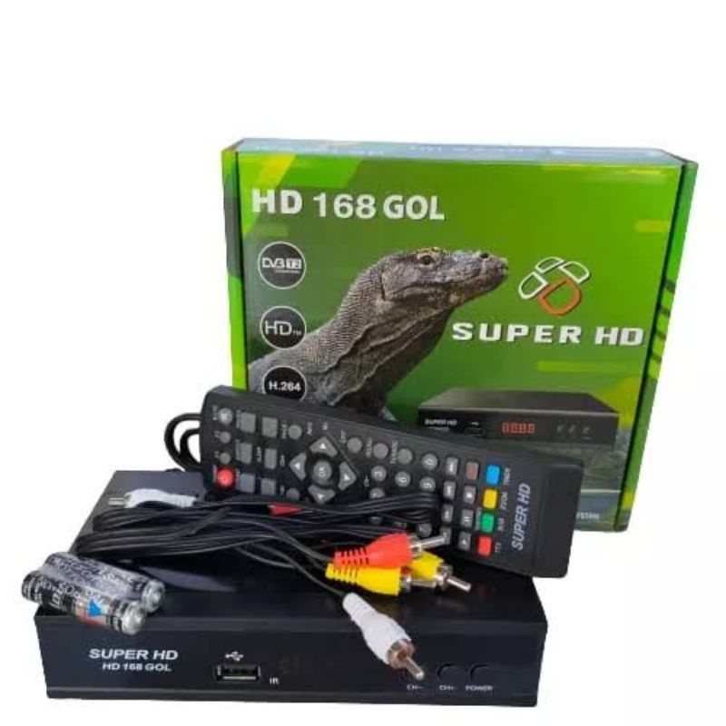 SET TOP BOX SUPERHD HD HARIMAU 168 GOL / STB Antena TV Digital / settopbox ORIGINAL SUPERHD Komodo / Digital Receiver / topbox