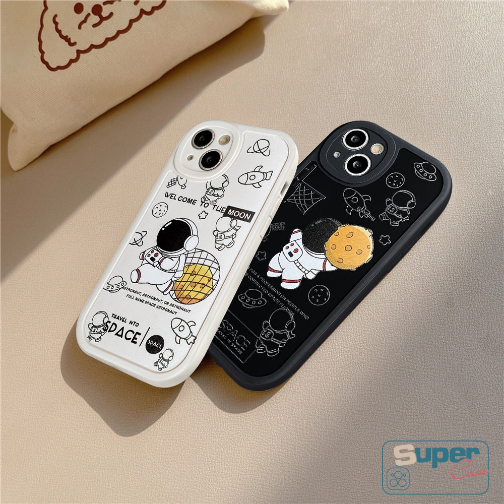 Vivo Y16 Y36 Y02 Y35 Y21 Y15s Y22 Y12s Y12 Y22s Y20 Y15 Y02A Y21s Y12i Y17 Y11 Y33s Y20i V25 V25E Y30 Y91 Y51 Y91C Y33T Y31 Y21A Y53s Y51A Y15A Trend Brand NASA Casing Astronot Lucu