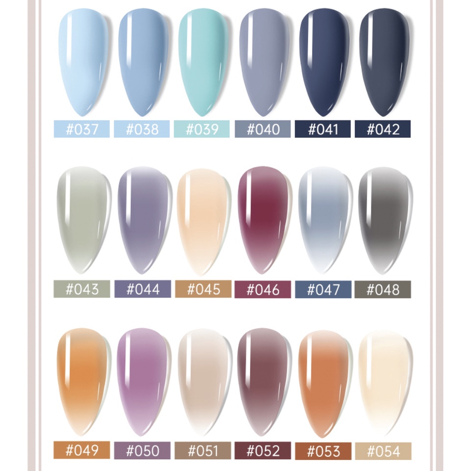 (41-80) RISYAL Kutek Color Nail Gel Halal UV Polish 7.5 ml Cat Kuku KU036