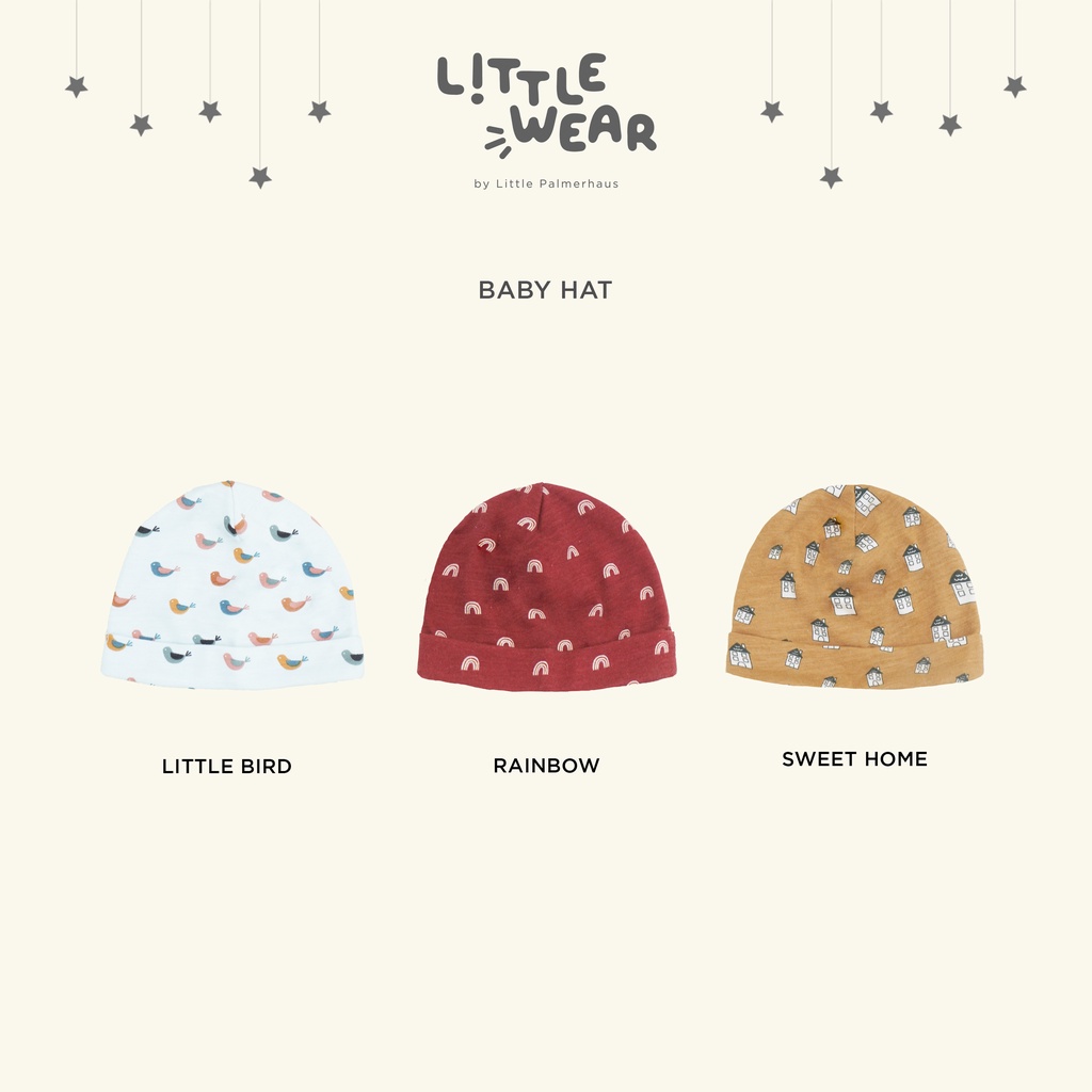 Little Wear Baby Hat Panda / Topi Bulat / Knot (Topi Bayi)