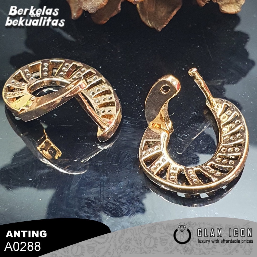 Anting Ciip Rambat mata clam style A0288 ARG