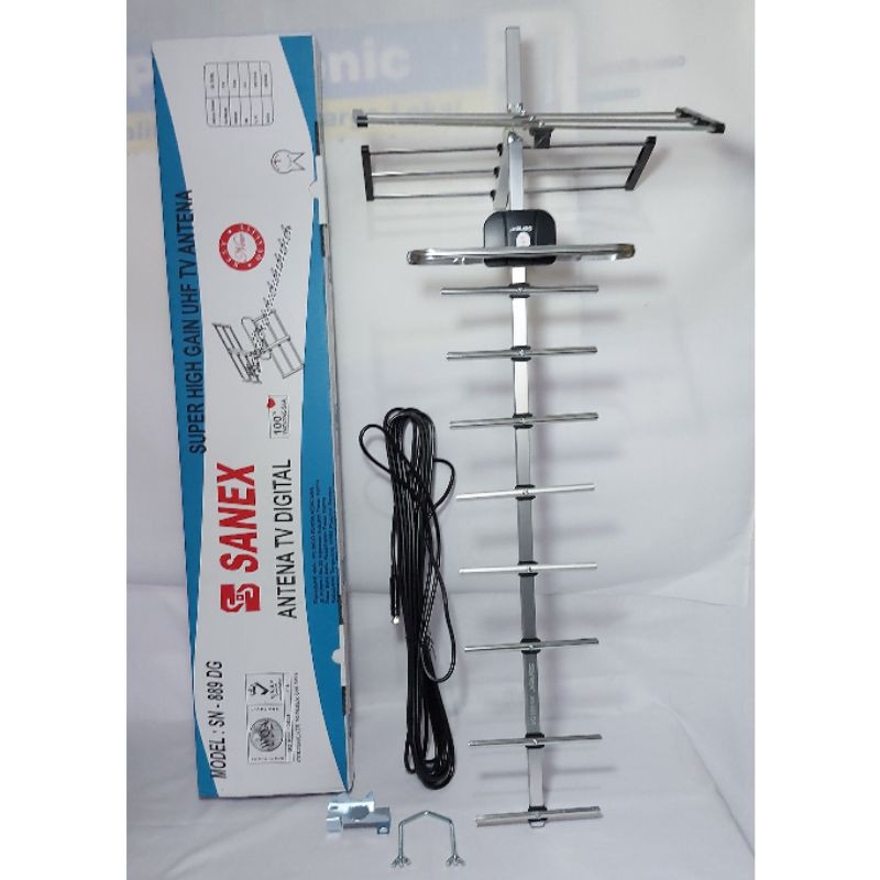 Antena TV Digital Sanex SN 889 DG / SN-889 DG FREE KABEL 10 METER Antena TV Digital Sanex Outdoor