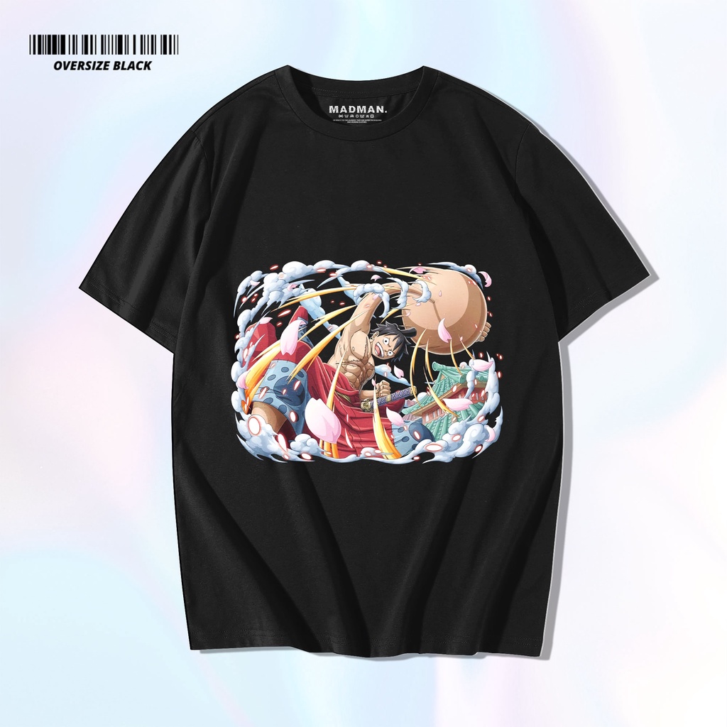 MADMAN Kaos Oversize One Piece Luffy Premium | Kaos Distro Oversize | HO