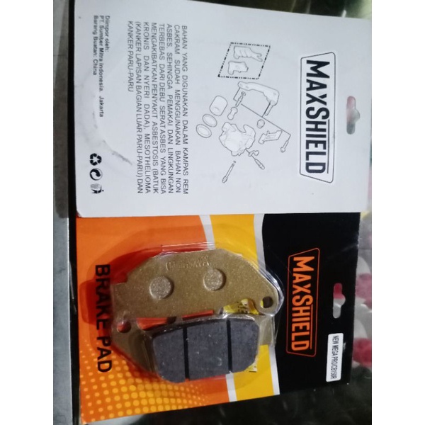 Paket kampas rem depan dan belakang MaxShield For Honda CBR 150R/cb 150R street fire