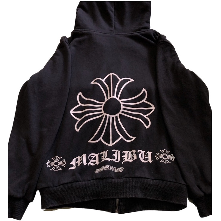 hoodie zipper chrome hearts