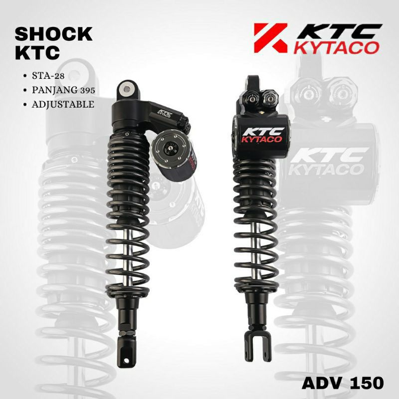 SHOCKBREAKER SHOCK TABUNG ATAS KTC KYTACO DOUBEL CLICK REBOUND HONDA ADV 150 UKURAN 395MM ORIGINAL K