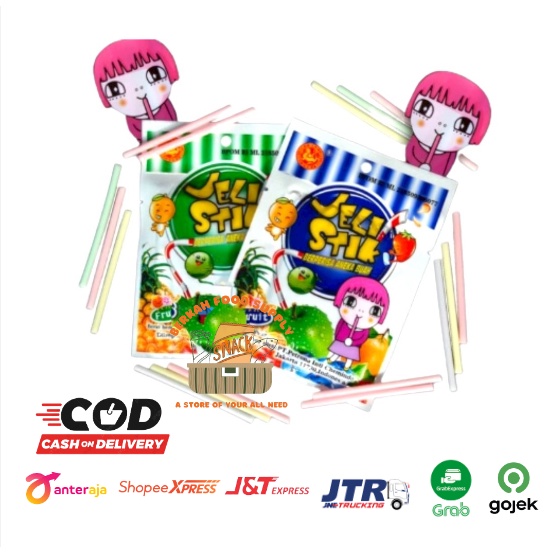 

( BERKAH ) Permen JELI STICK MINI Aneka Rasa Buah Jelly Stick Permen Rasa Buah Permen Sedotan Jeli Stick Snack Jadoel Cemilan Anak Murah