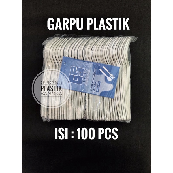 Garpu Plastik (Isi 100 pcs) Merk GPJ