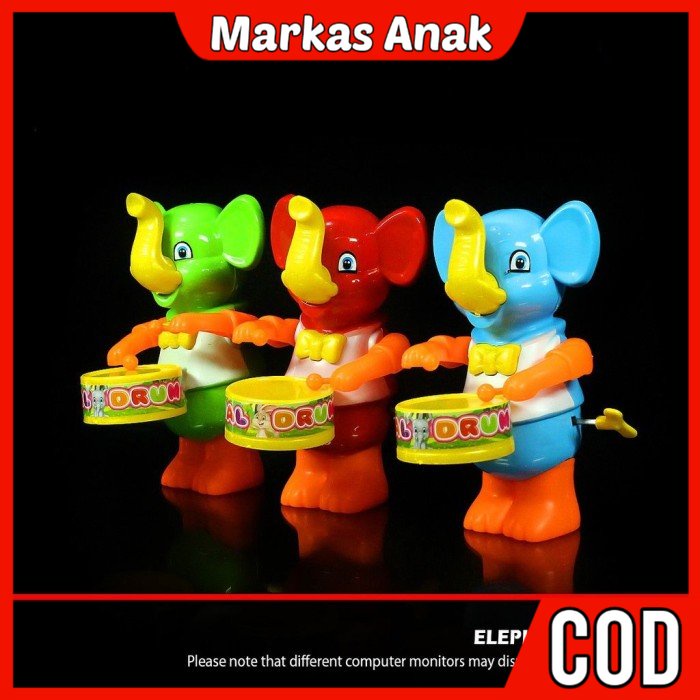 Mainan Anak Anak Umur 3 4 5 6 7 Tahun Boneka Gajah Mukul Drum Murah