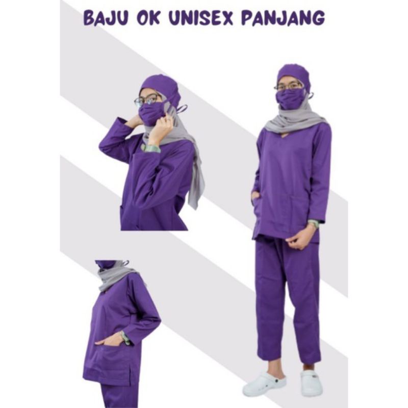 Ready Stok Baju OK/Baju Jaga/Baju Perawat/ Baju Ok American Drill