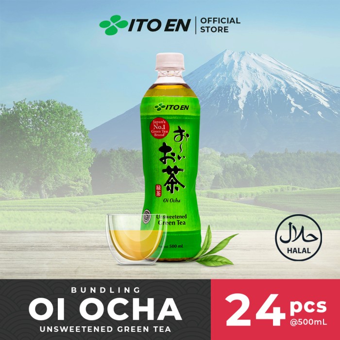 

ITO EN OI OCHA UNSWEETENED TEH HIJAU JEPANG 500ML NO SUGAR - 24 PCS