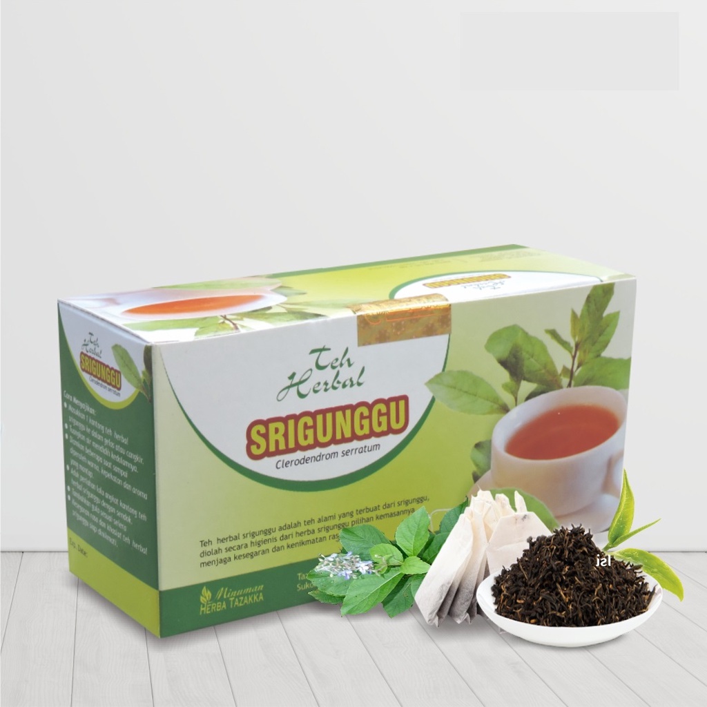 

Teh Daun Srigunggu Tazakka ORIGINAL Teh Herbal Gurah Untuk Mengobati Batuk dan Sesak Nafas Asma