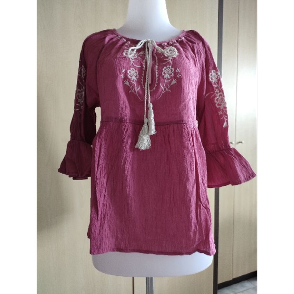Blouse Bordir Bohemian
