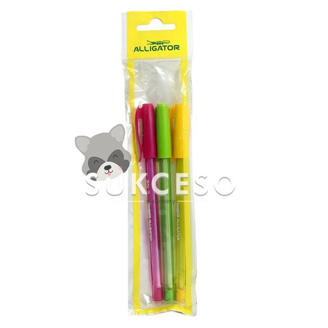 

Alligator Pulpen SN7 Set Isi 3 Black Ink Pen
