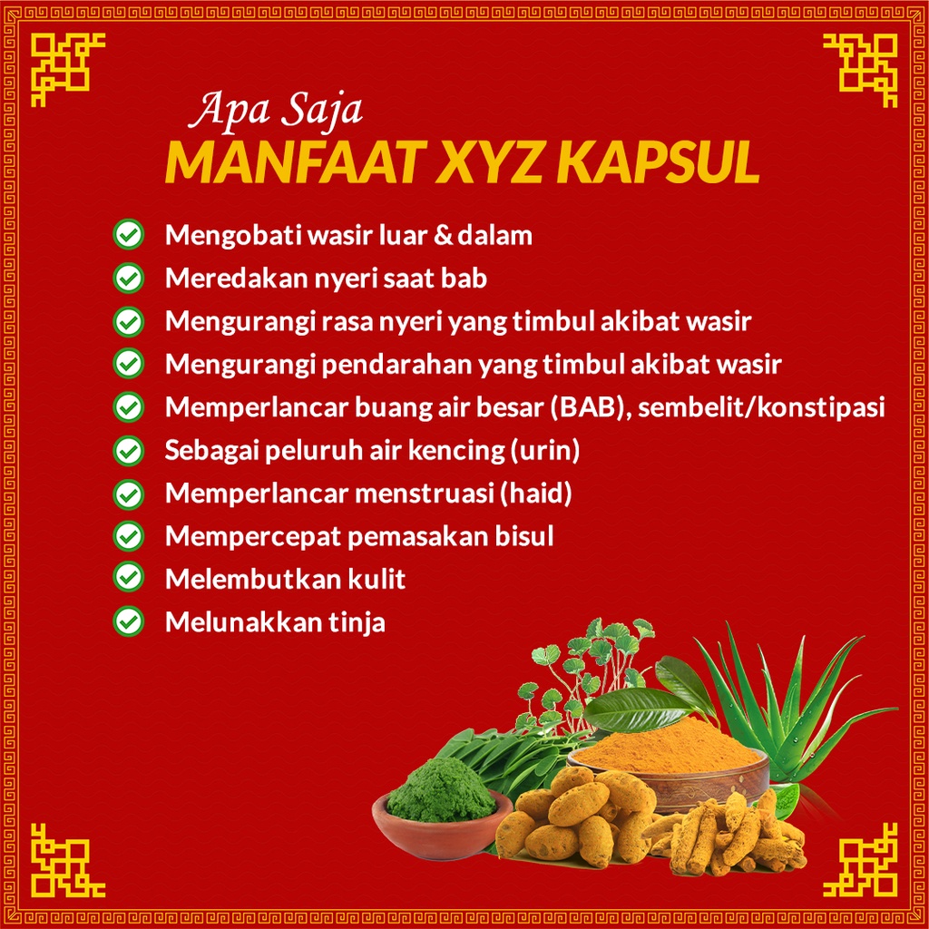 XI YAOPIN ZHI KAPSUL dan 2 OIL Obat Wasir Ambeien Ambeyen Original Wasir Luar Kempes