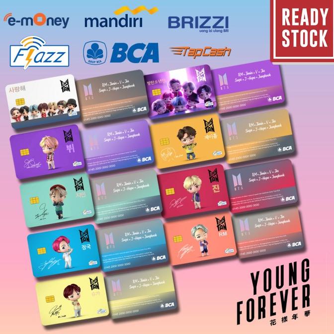 Emoney mandiri flazz bca gen 2 brizzi tap cash custom BTS ARMY EDITION