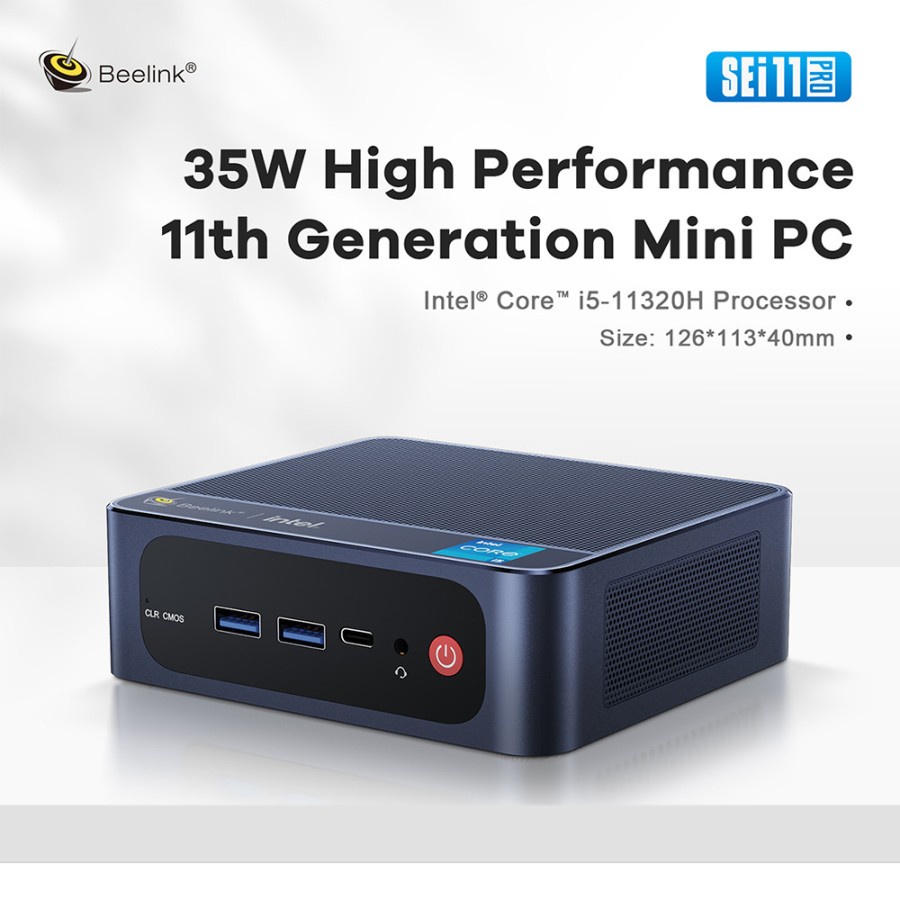 Mini Pc i5 Beelink sei11 16/500GB SSD NVMe windows 11 Pro