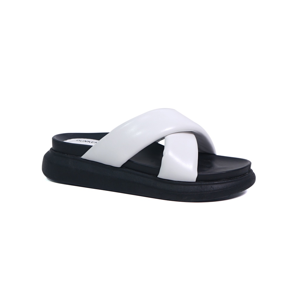 Dunkenstock CHACHA Sandal wedges cewek kekinian sendal wanita model silang sandal empuk tinggi 3cm