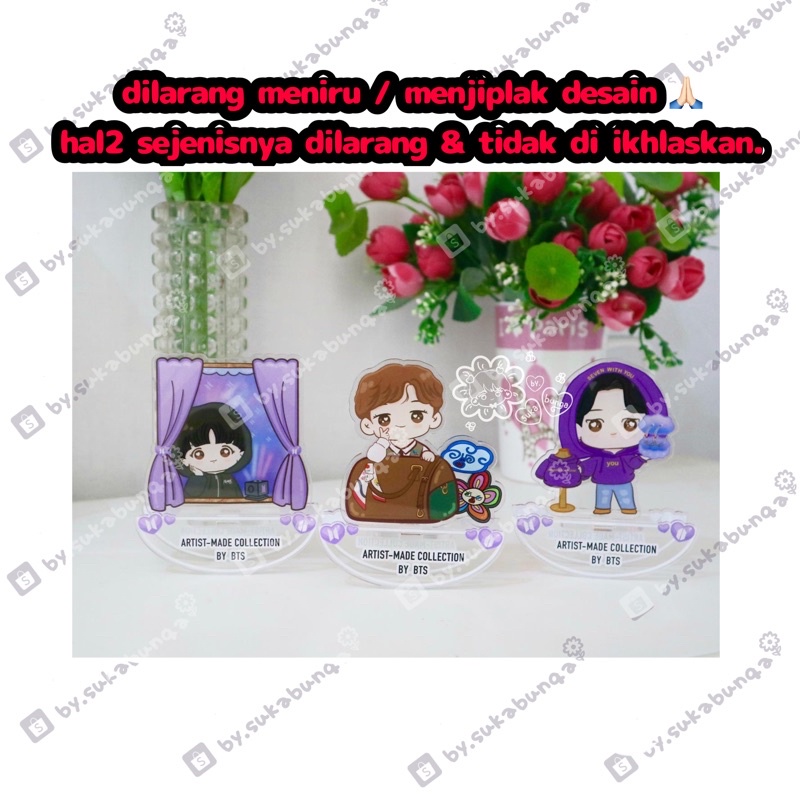 Artist-made collection standee & keychain