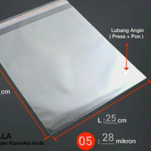 

Promo Plastik OPP Ukuran 25 x 35 cm 028 mikron 500 lembar