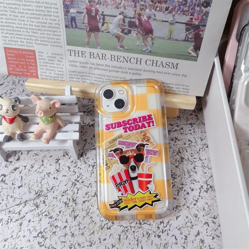 Soft Case Silikon TPU Transparan Motif Anjing Untuk IPhone 14 13 12 11 Pro XS Max XR X 8 7 6 6S Plus