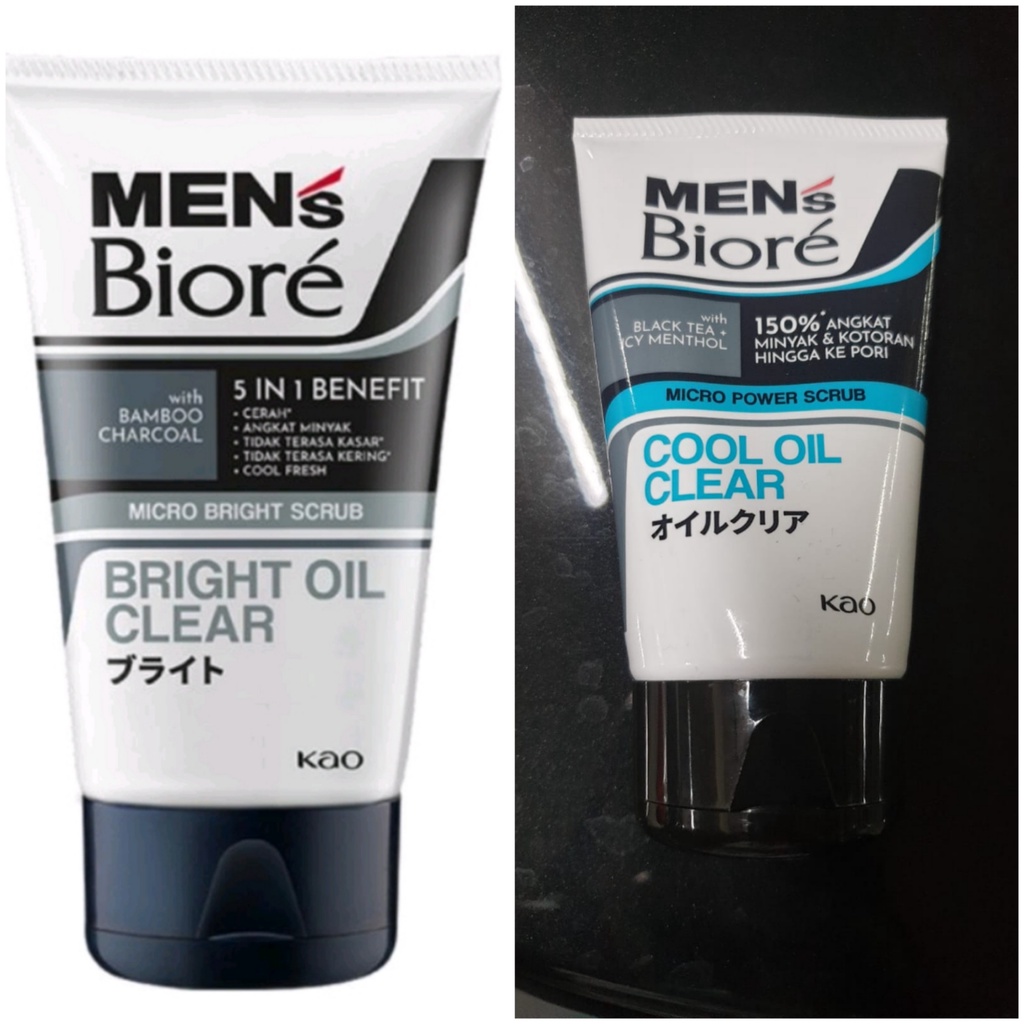 Men's Biore Cool Oil Clear / Bright Oil Clear 100g - exp 2025